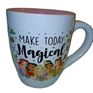 Disney Princesses Make Today Magical Large 25 oz Coffee Mug Pink Interior Cup